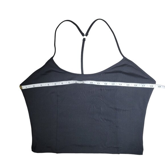 Victoria's Secret on point Black Spaghetti Strap Top T back Large - Picture 4 of 6